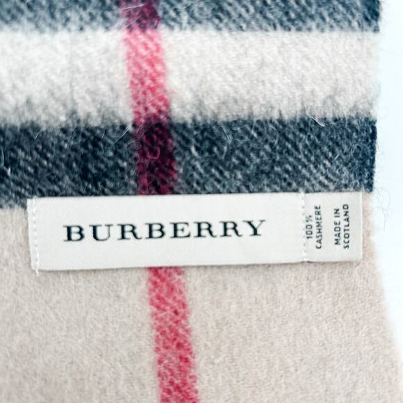 Burberry Scarf Cashmere Authentic Plaid Giant Nova Check Winter Long Oversized - Picture 4 of 8